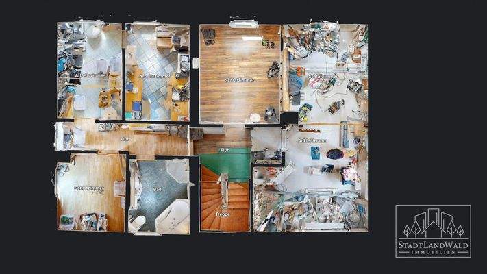 Schematischer Grundriss OG