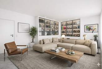 Wohnzimmer digital bearbeitet