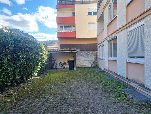 Hinterhof vom Gebäude