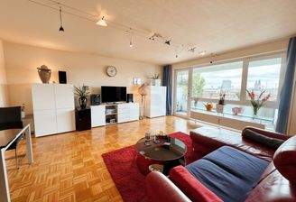 Wohnzimmer mit Domblick - (KI generiert)