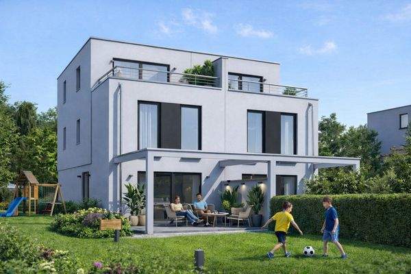 Rechte Doppelhaushälfte