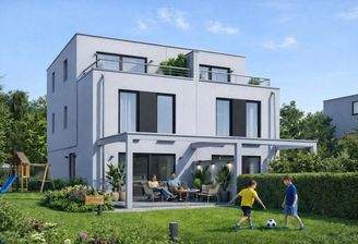 Rechte Doppelhaushälfte