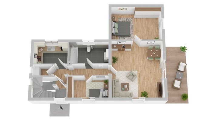 Grundriss Wohnung Erdgeschoss
