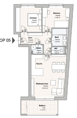 Skizze Wohnung