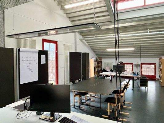 Blick in die Bürofläche