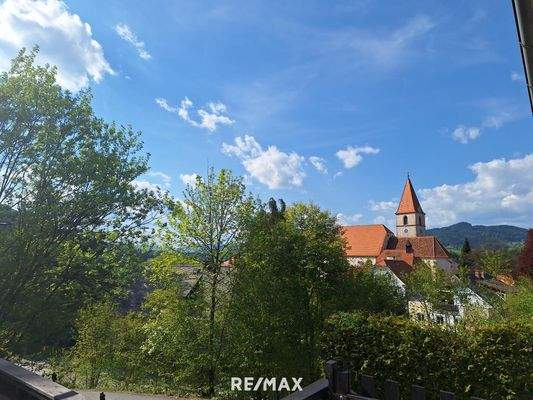 Ausblick vom Balkon