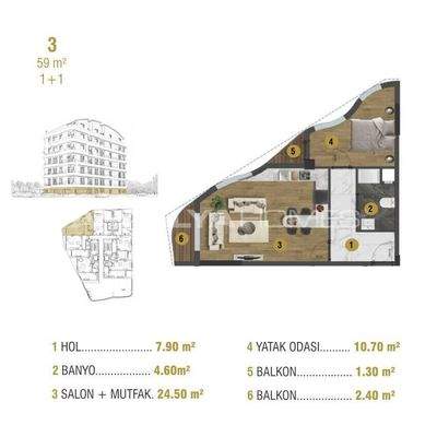 Investment Flats Close to All Main Points in Antalya Muratpasa
