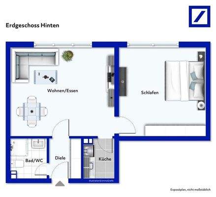 Grundriss - möbliert