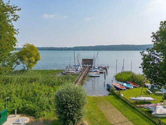 Luftansicht Richtung Badestelle