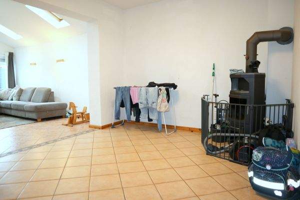 Wohnbereich mit Kaminofen