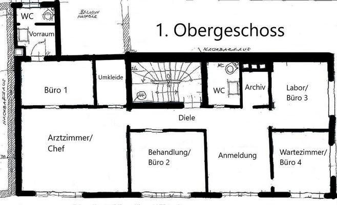 Grundriss 1. Obergeschoss