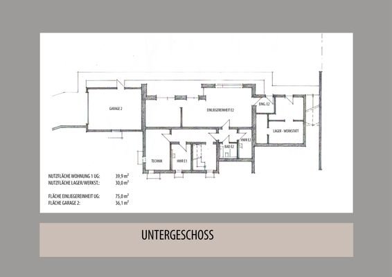 Grundriss Untergeschoss