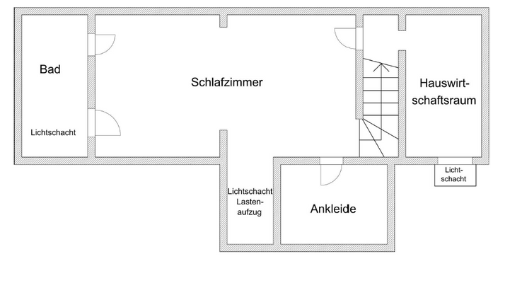 Grundriss Wohnung Nr. 1 UG 