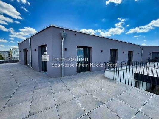 Terrassenansicht mit Zugang