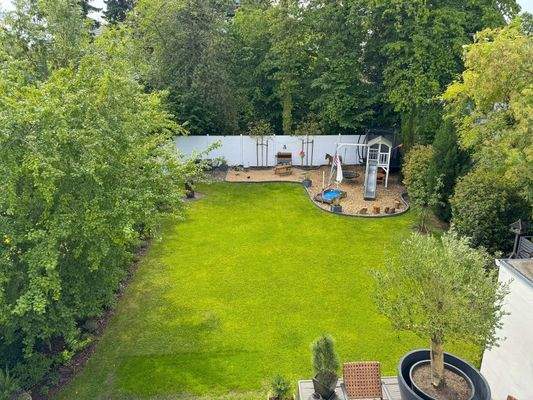 Garten-von dem Balkon