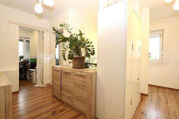 Hinauf in das Dachgeschoss