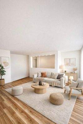 Wohnzimmer KI-generiert