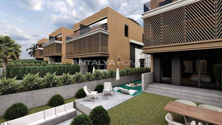 4-Story Houses with Private Pools in Antalya Aksu