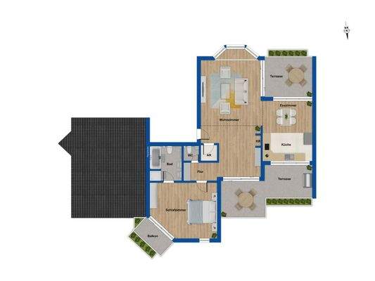 Grundriss 2. Obergeschoss