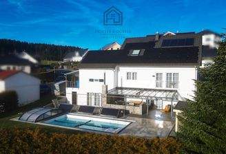 Gebäudeansicht Gartenseite - Drohne
