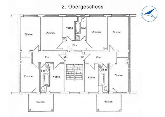 Grundriss 2. Obergeschoss