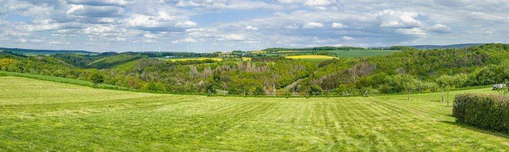Panoramablick vom Objekt Villa Hunsrück