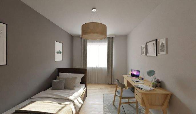 Komfortables Kinderzimmer im Obergeschoss