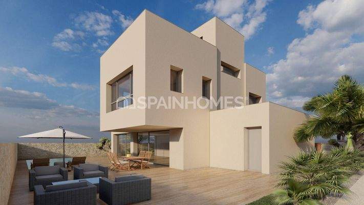 Sea View Villas with Private Pools in Pilar de la Horadada