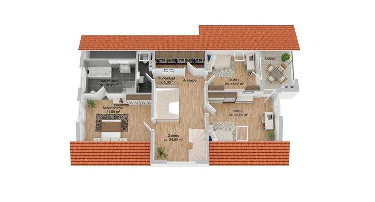 Grundriss Obergeschoss