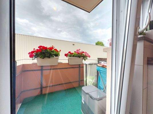 Balkonblick von der Küche