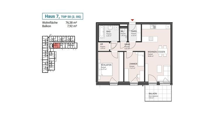 Haus 7, Top 50 (2. OG)