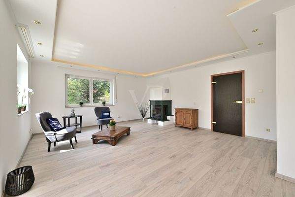 Wohnzimmer mit Kaminofen