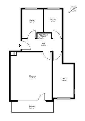 1.OG 2-Zimmer-Wohnung