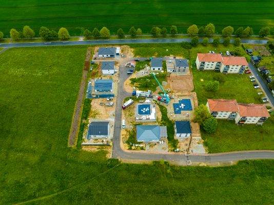 Wohngebiet - in der Bebauung