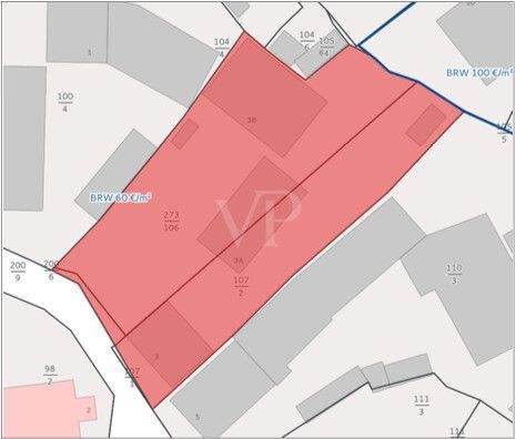 Gebäude-/Grundstücksaufteilung