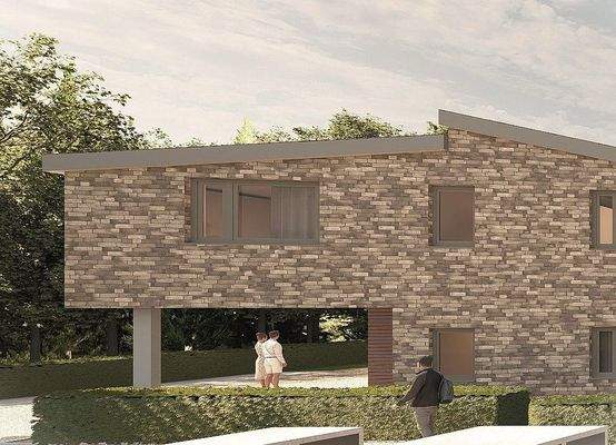 Ansicht seitlich Stadtvilla 1