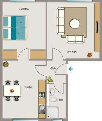 Grundriss beispielhaft