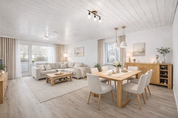 Wohn- und Essbereich |  virt. Darstellung