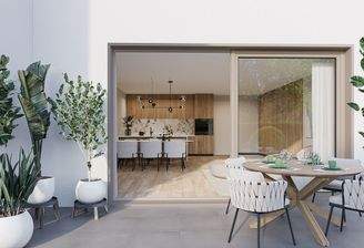 Außenvisualisierung, EG-Wohnung von Terrasse