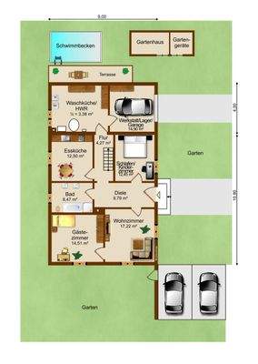 Erdgeschoss Grundriss