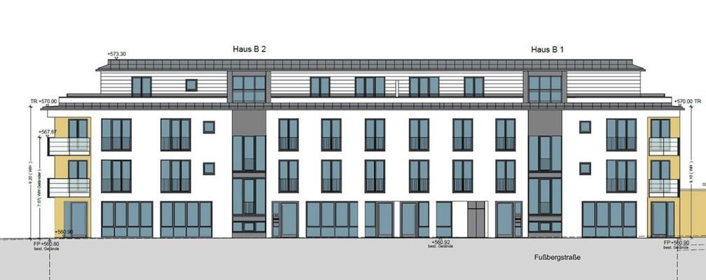 Haus B - Plan-Ansicht