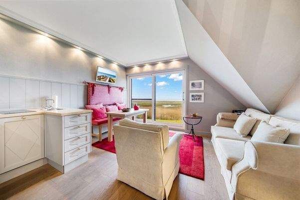 Blick in den Wohn- Essbereich