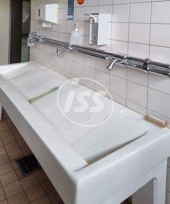 Waschraum im Erdgeschoss