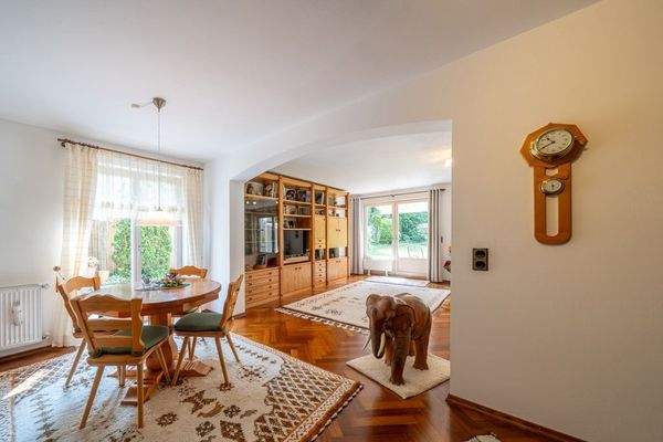 Essbereich im Wohnzimmer