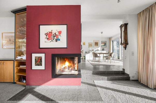 Wohnen / Kamin / Split-Level