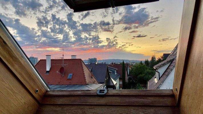 Ausblick aus der Wohnung