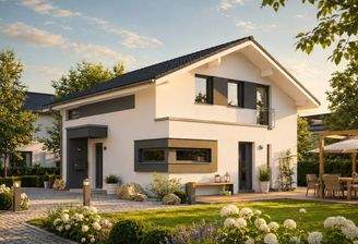 Modernes Traumhaus warten