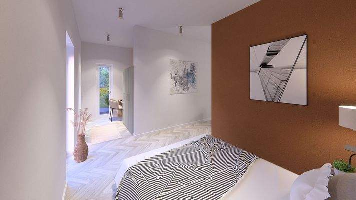 Ansicht Schlafzimmer