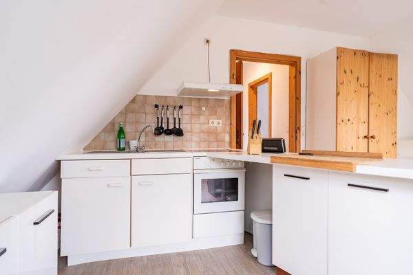 Hinterhaus - Wohnzimmer mit Küche im Obergeschoss