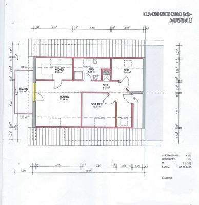 Grundriss  mit Maßangaben